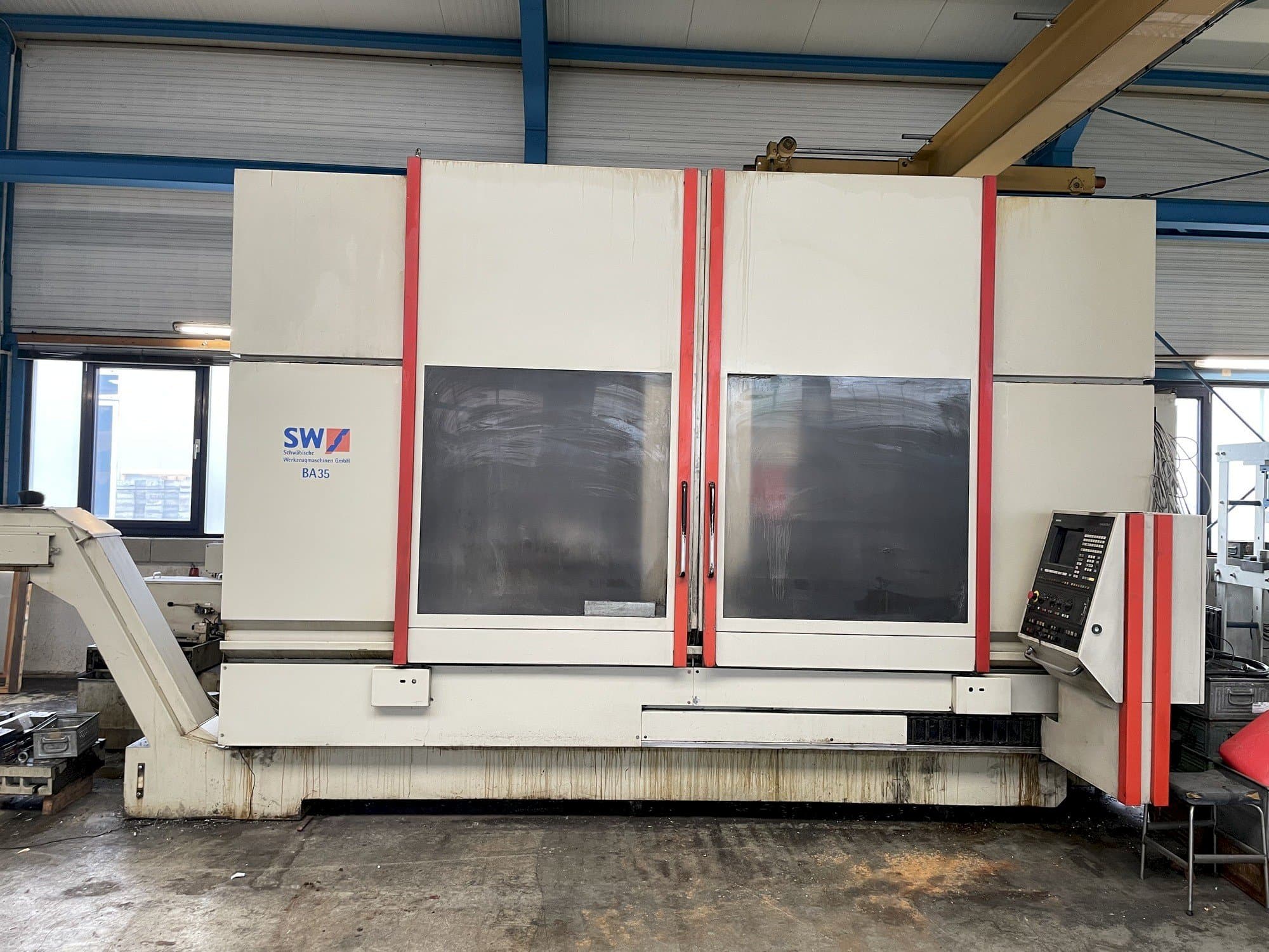 Frontansicht der SW BA 35  Maschine