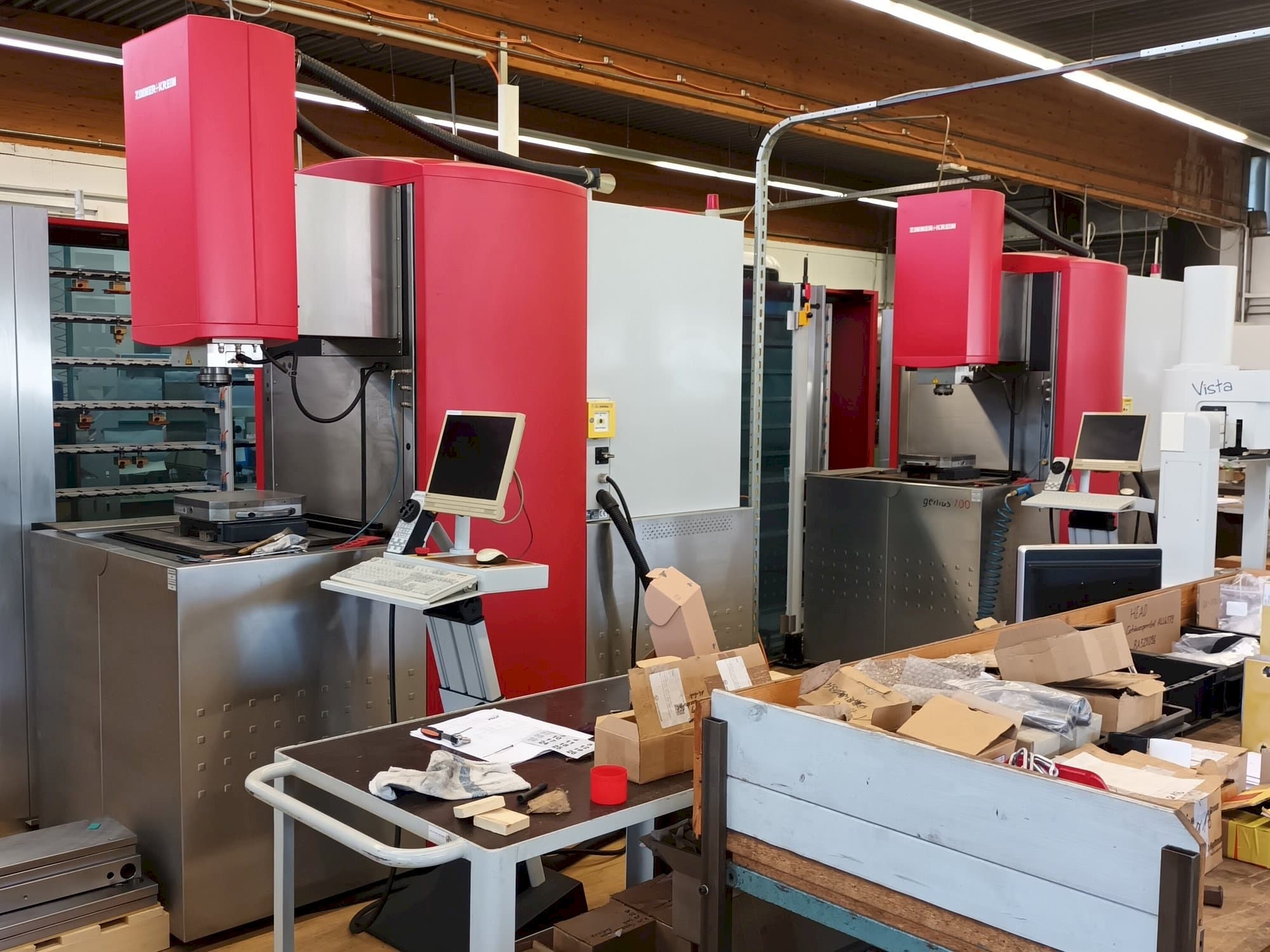 Frontansicht der Zimmer+Kreim Genius 700  Maschine