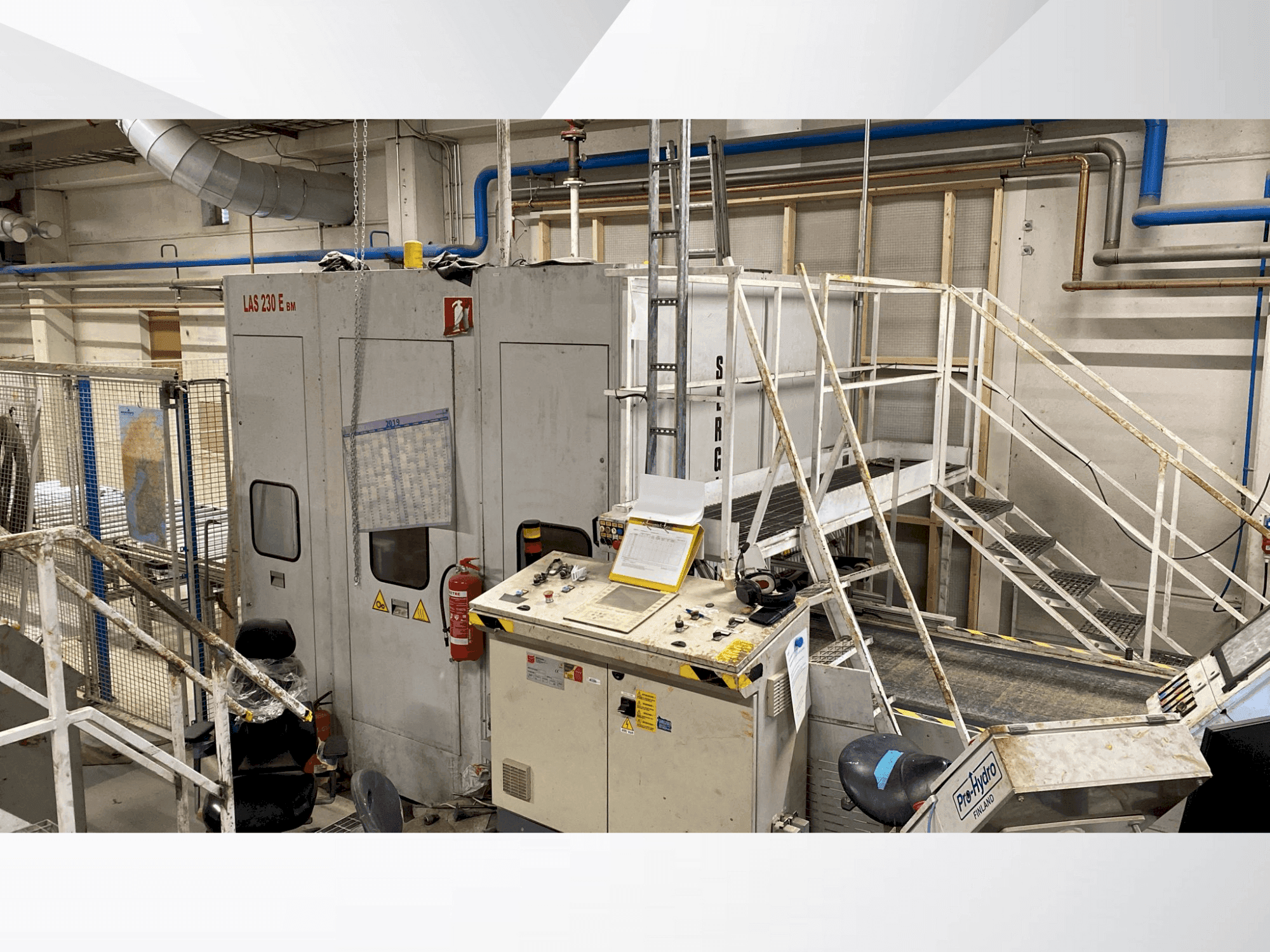 Frontansicht der SERGIANI LAS 230BM  Maschine