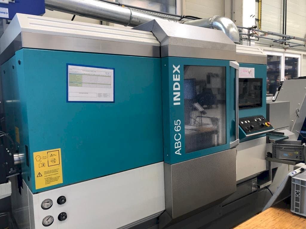 Frontansicht der Index ABC65  Maschine