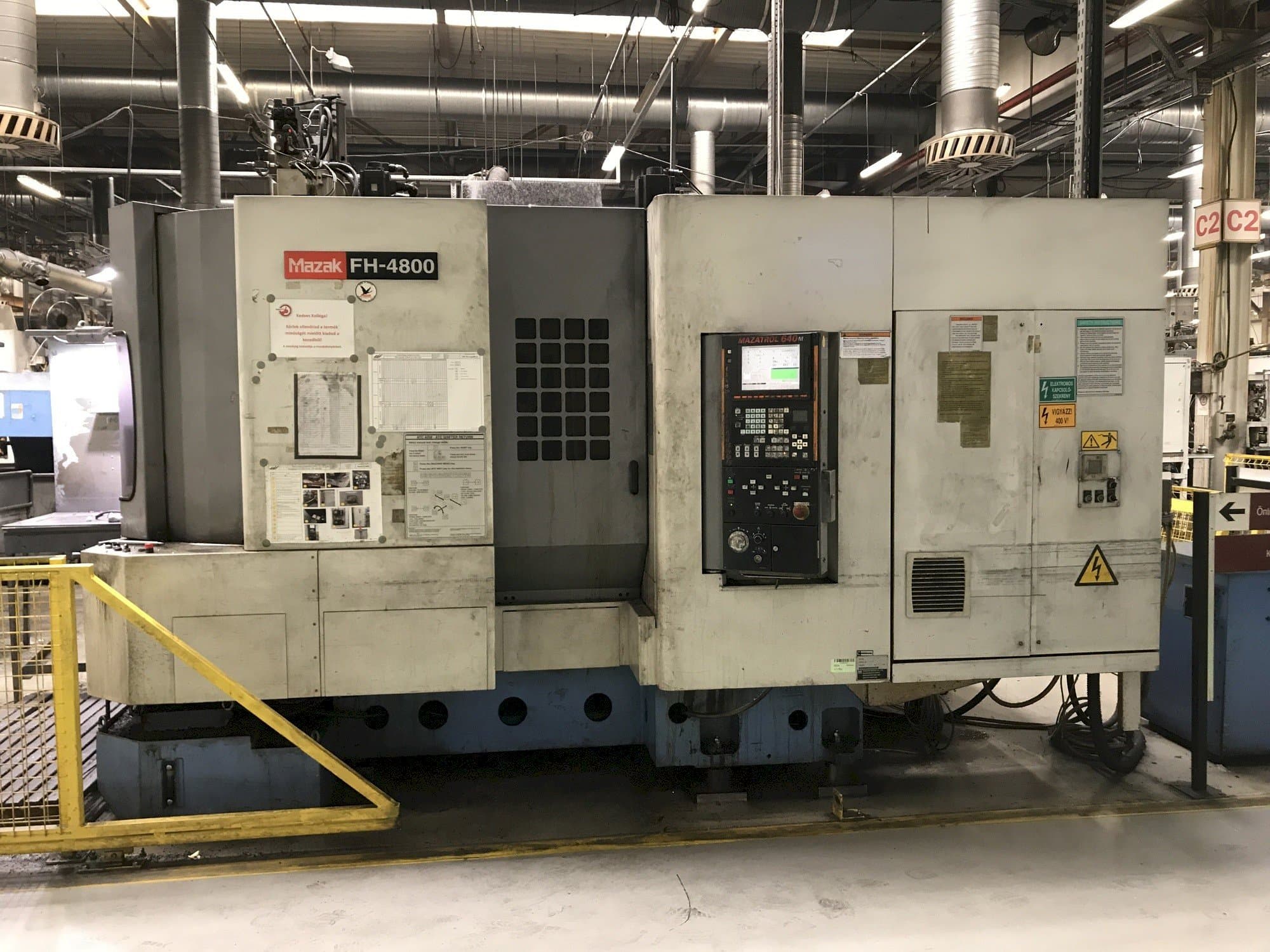 Frontansicht der Mazak FH-4800 40T Maschine