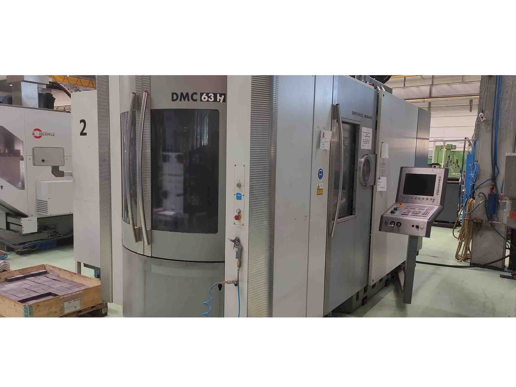 Frontansicht der DMG DMC63H Maschine