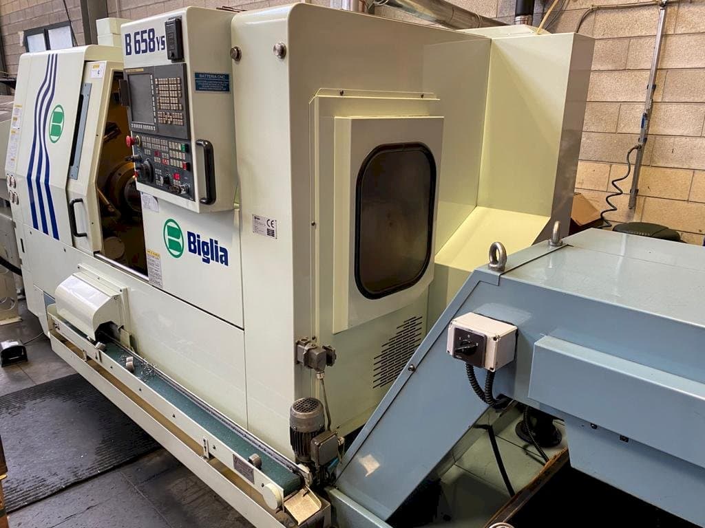 Seitenansicht der Biglia B658 YS Maschine
