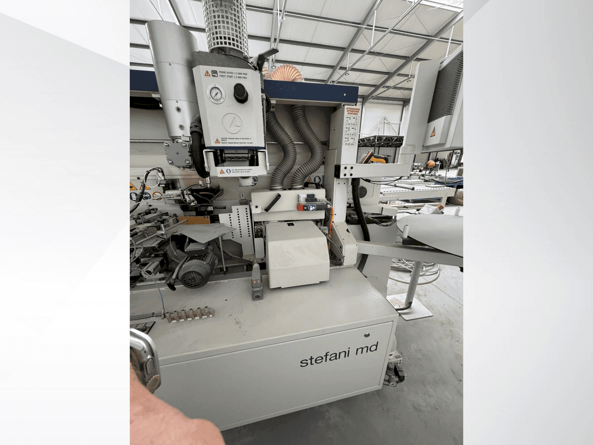 Frontansicht der SCM STEFANI MD  Maschine