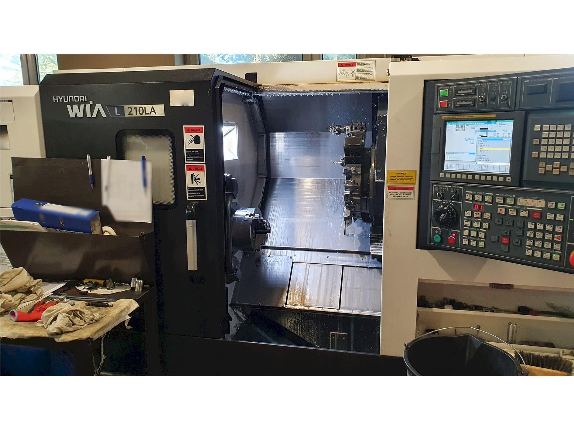 Frontansicht der Hyundai Wia L210LA Maschine