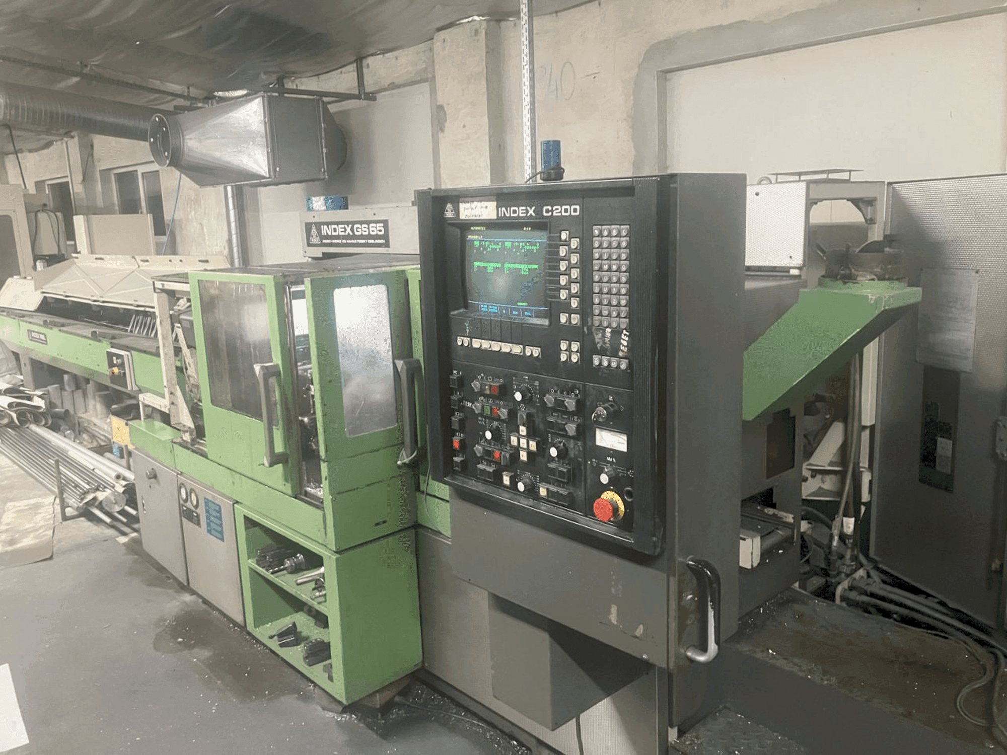 Frontansicht der Index GS65 Maschine