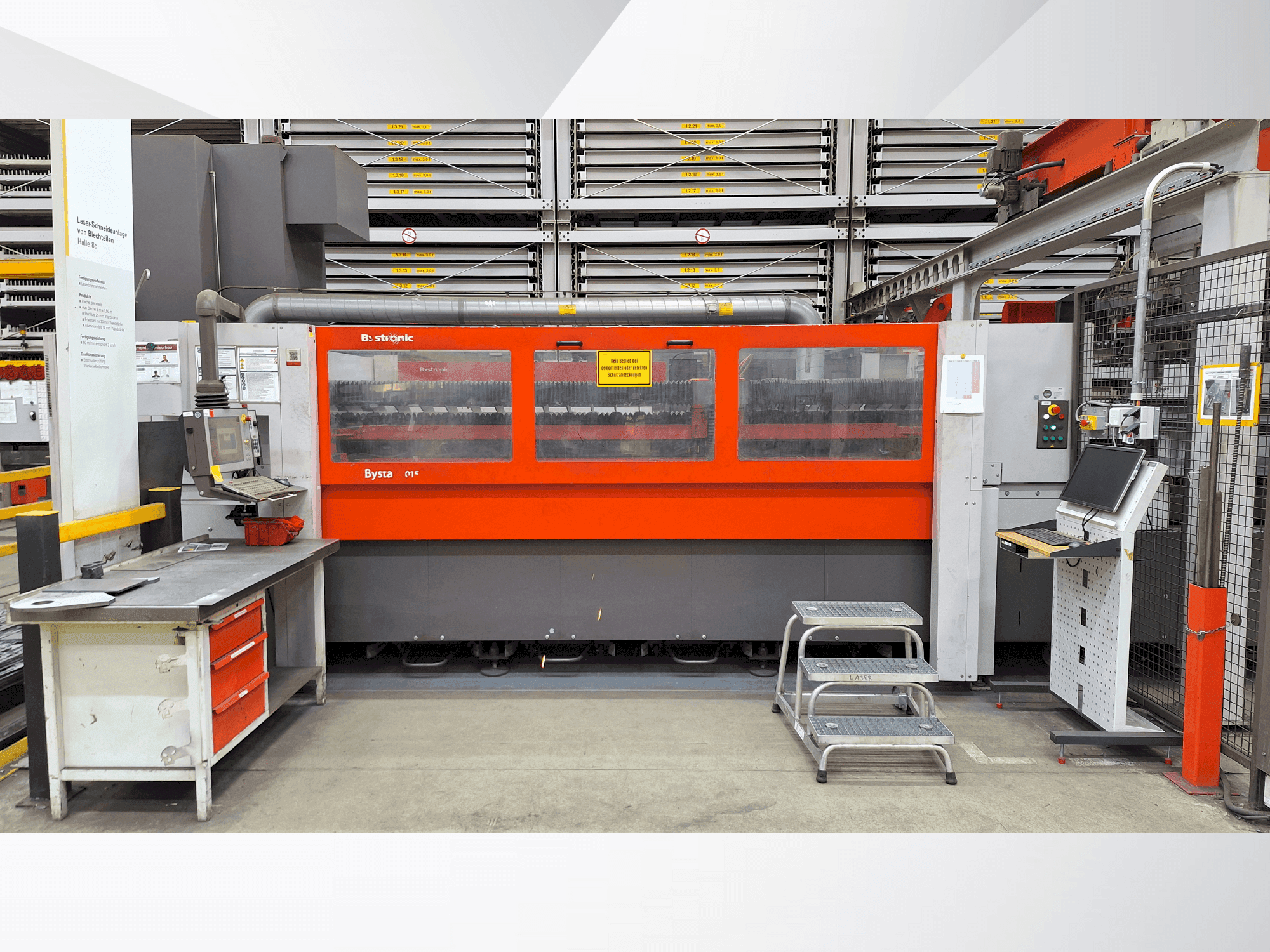 Frontansicht der Bystronic Bystar 3015 Maschine