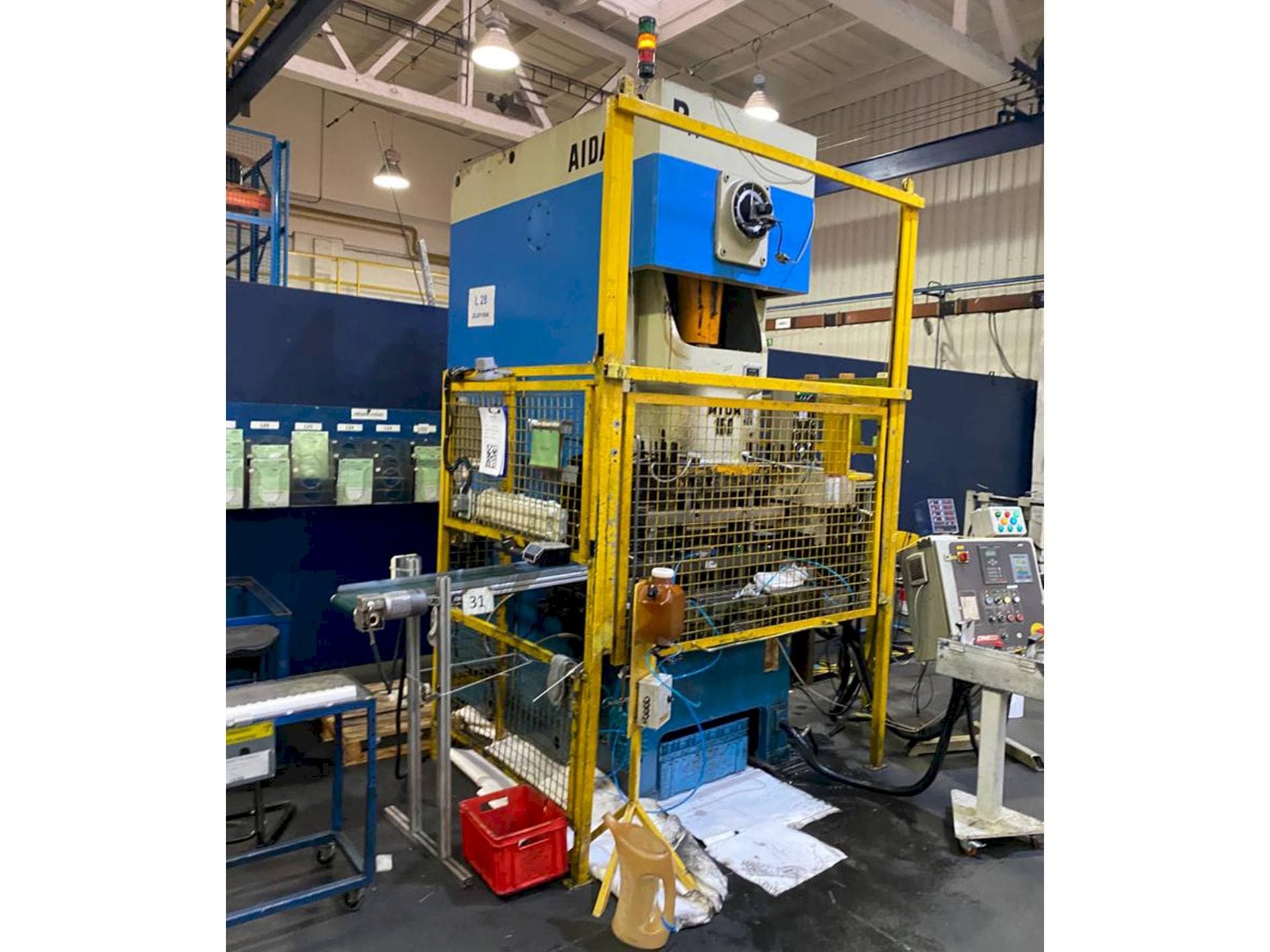 Frontansicht der AIDA NC 1-150  Maschine