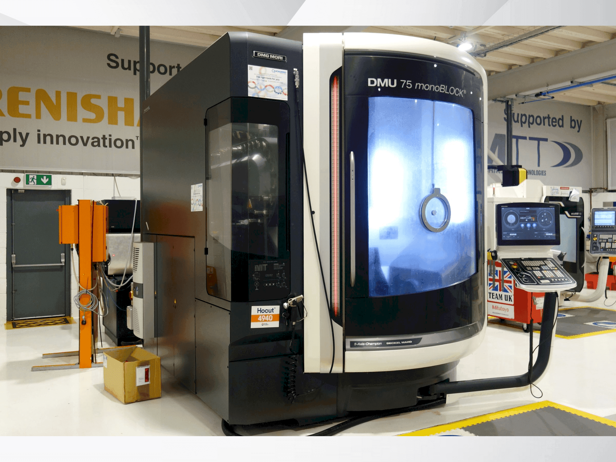 Frontansicht der DMG MORI DMU 75 Monoblock Maschine