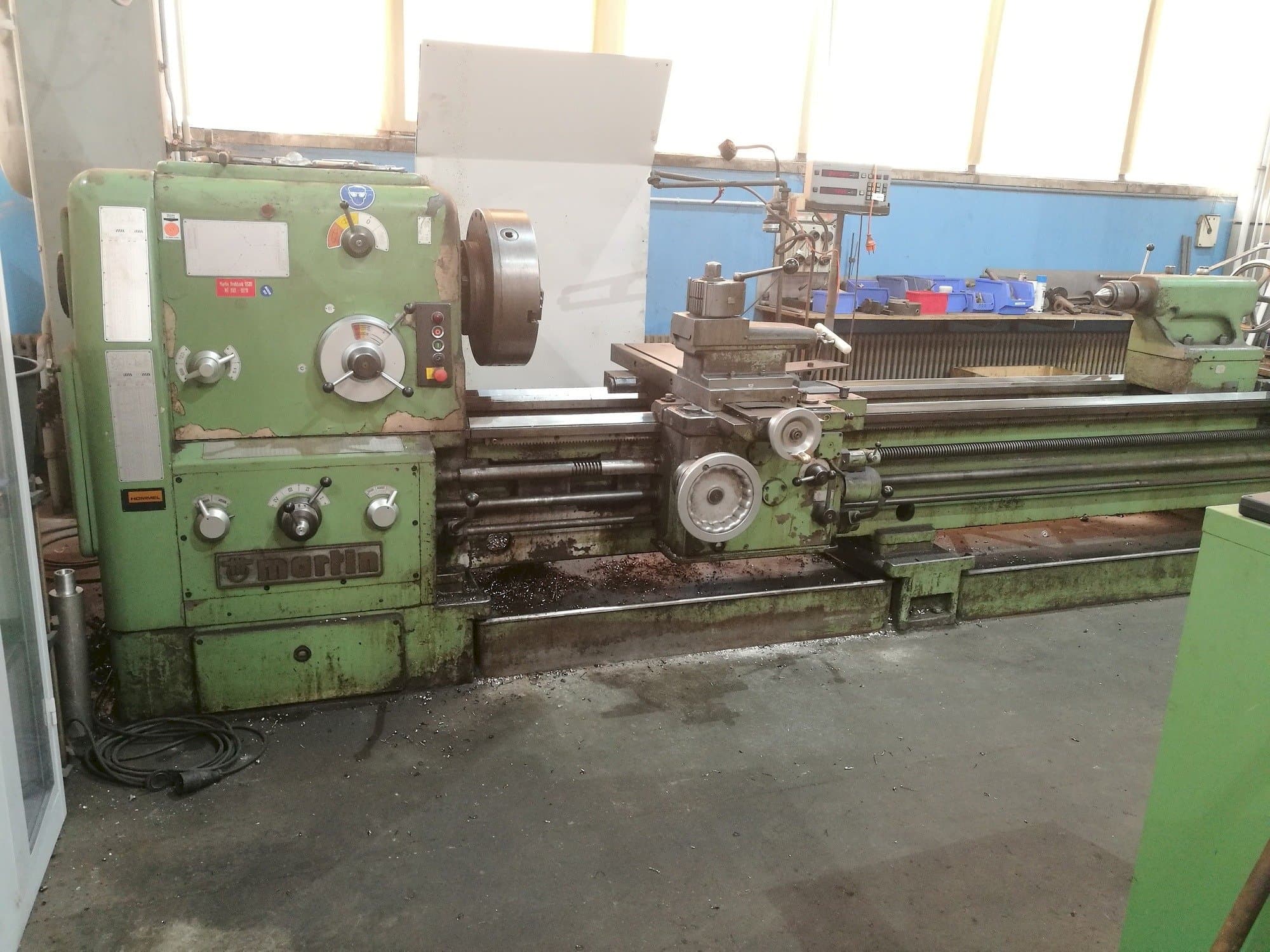 Frontansicht der Martin DS 80 Maschine