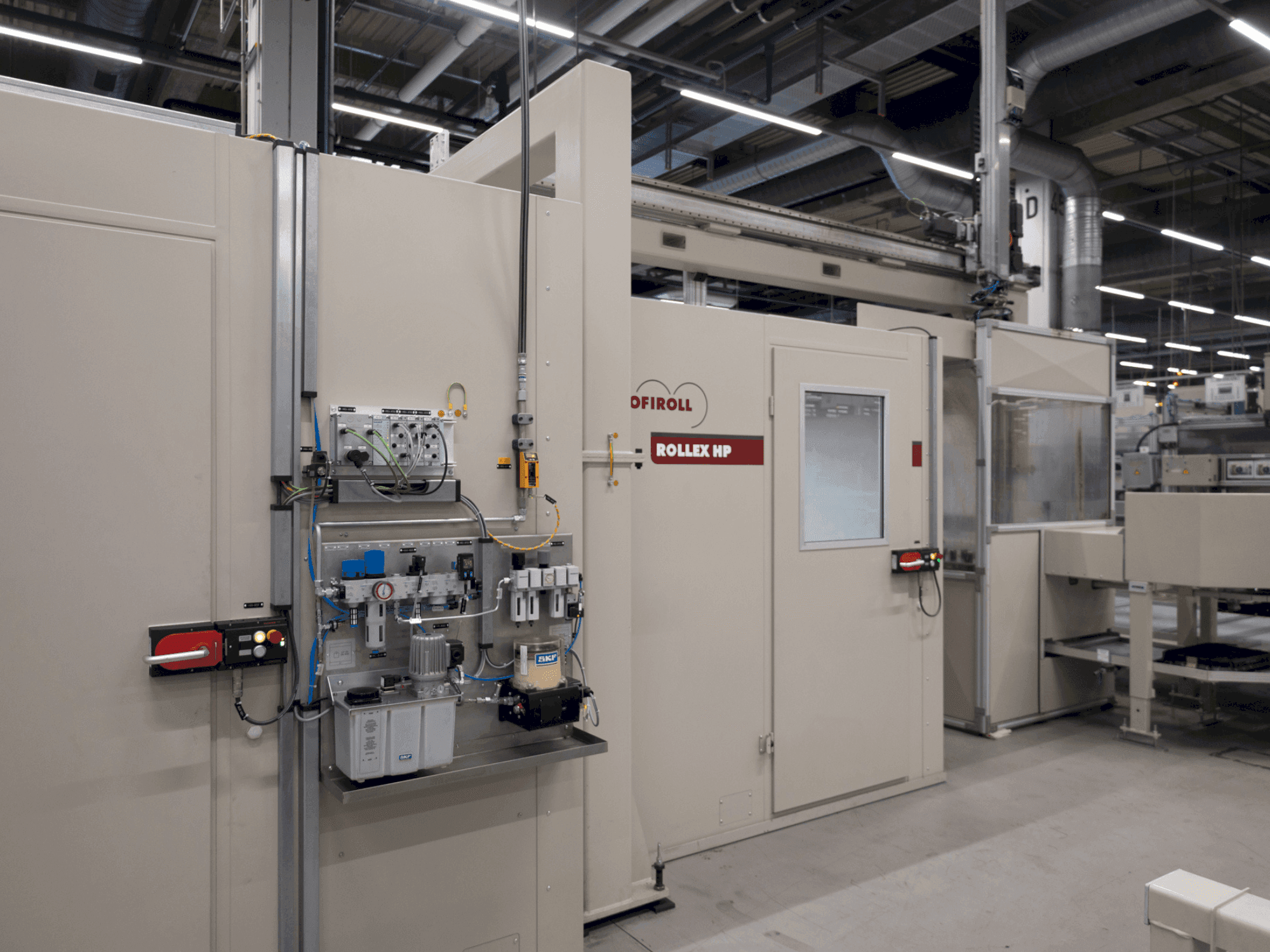 Frontansicht der PROFIROLL ROLLEX HP Maschine