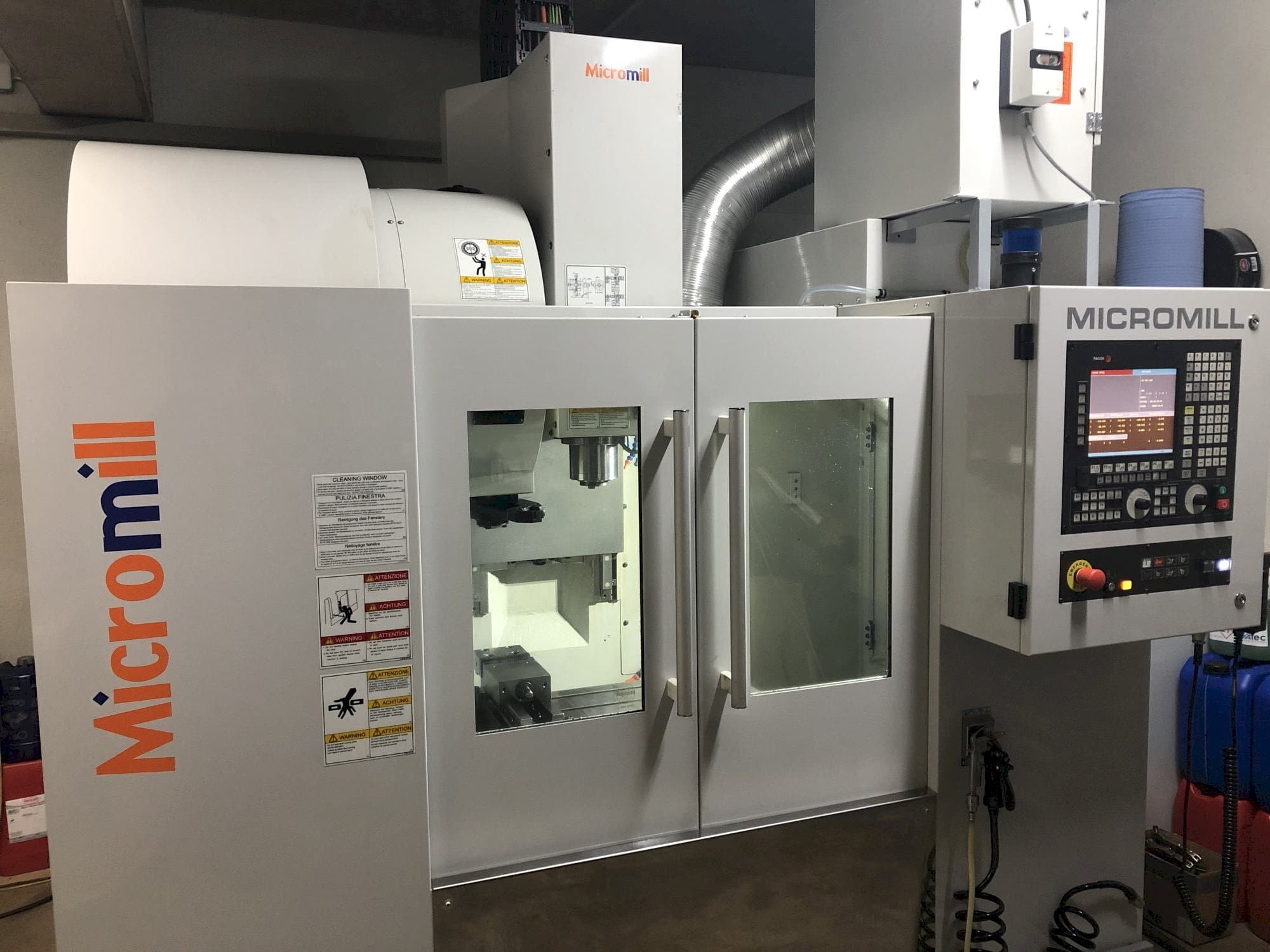 Frontansicht der Micromill MM 430  Maschine