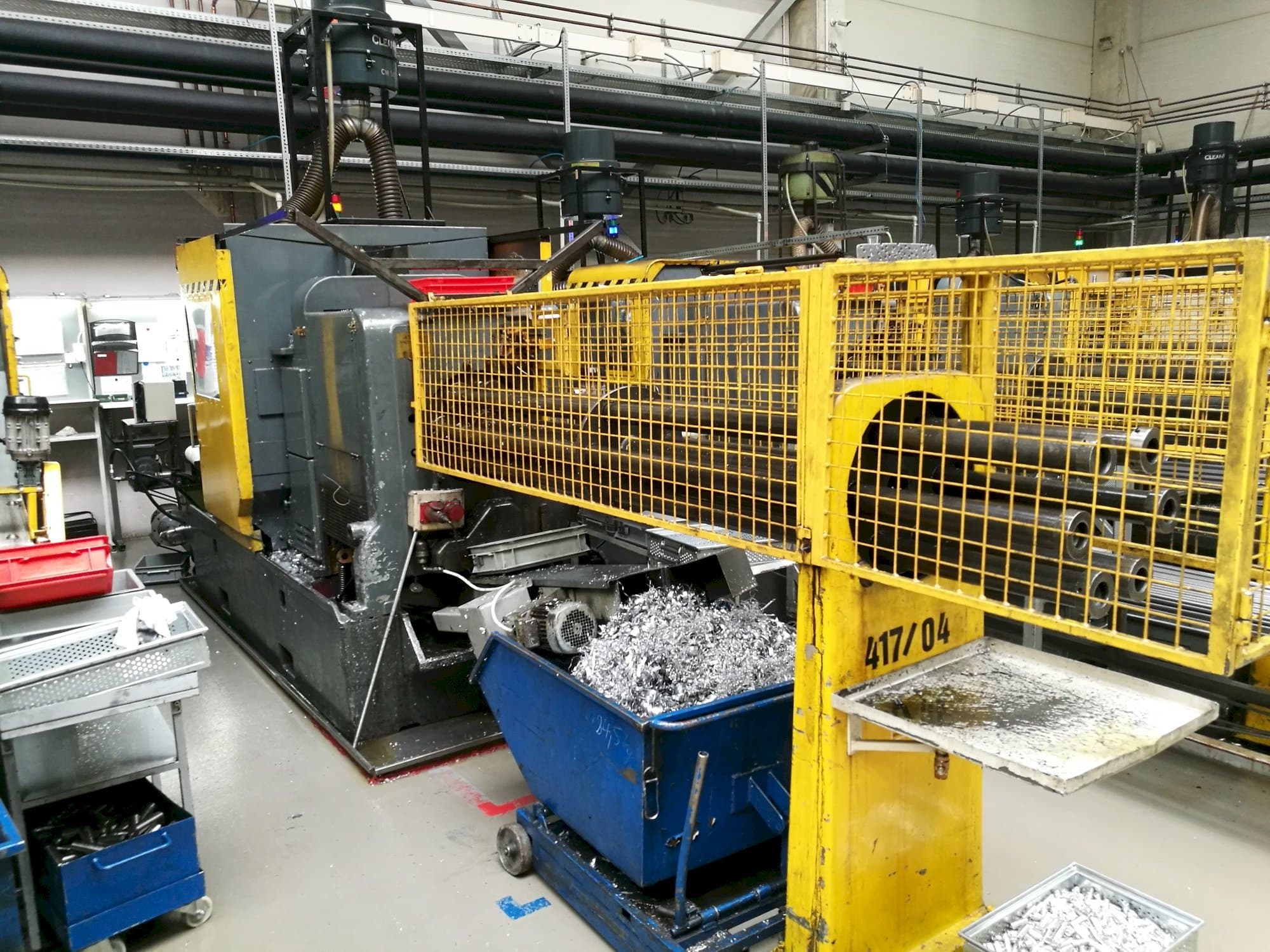 Frontansicht der Wickman 1 3/8"-6 Maschine