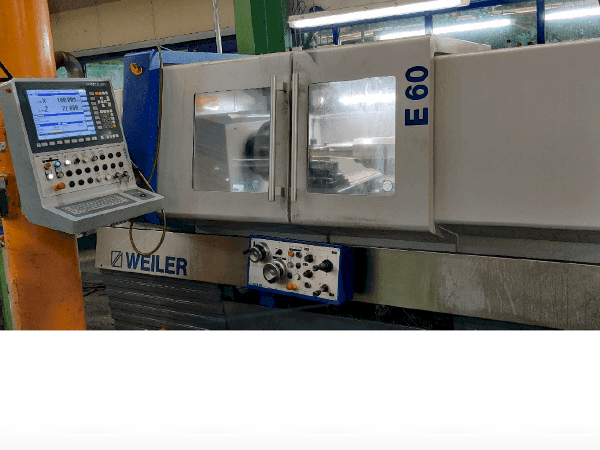 Frontansicht der Weiler E60 Maschine