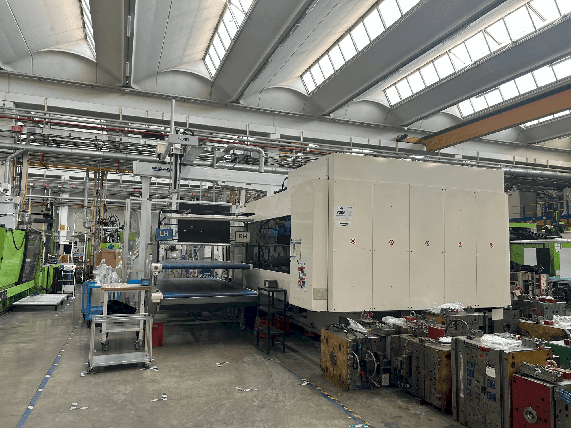 Frontansicht der BMB KW1400/8500  Maschine