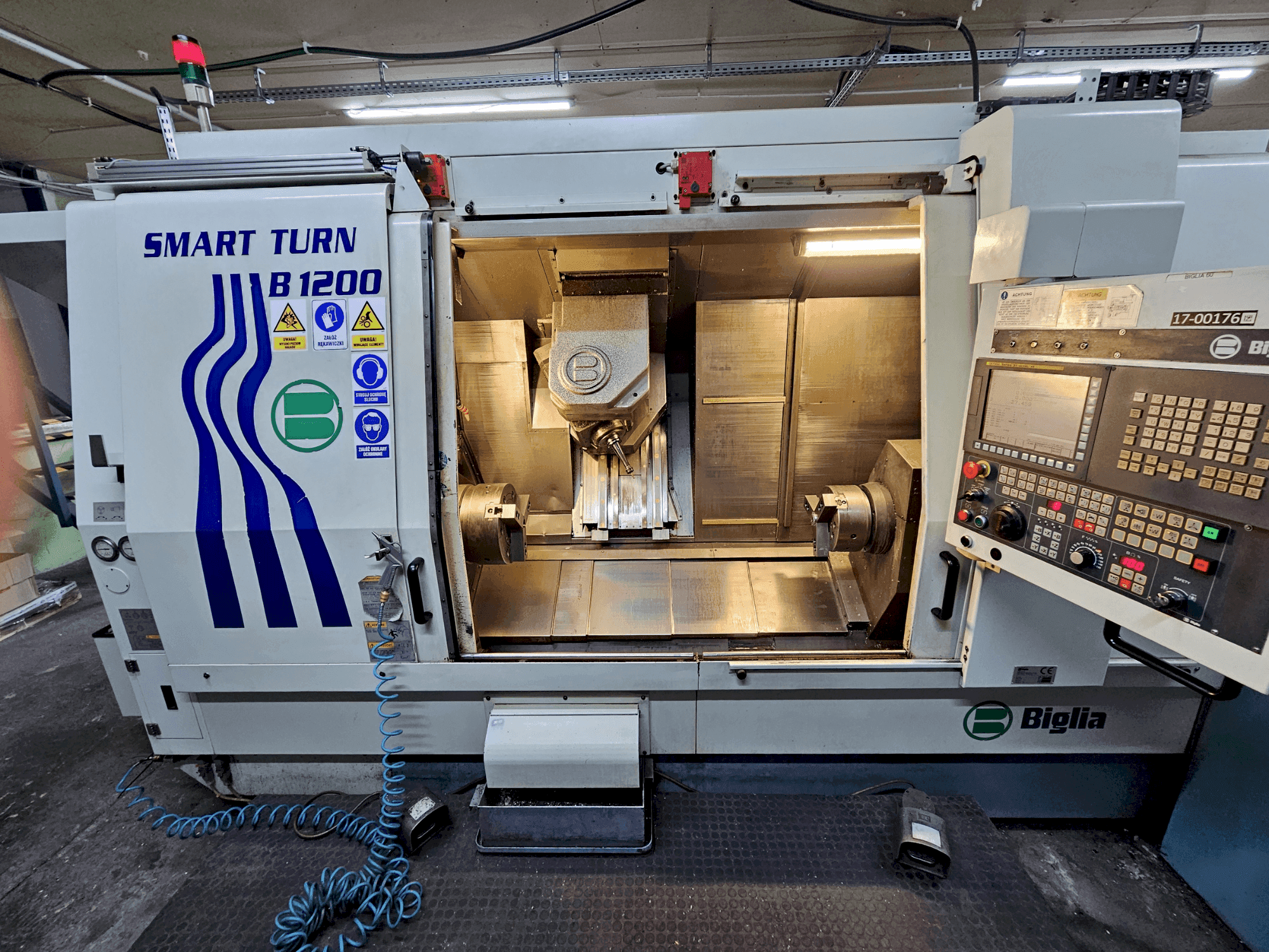 Frontansicht der Biglia Smart Turn 1200  Maschine