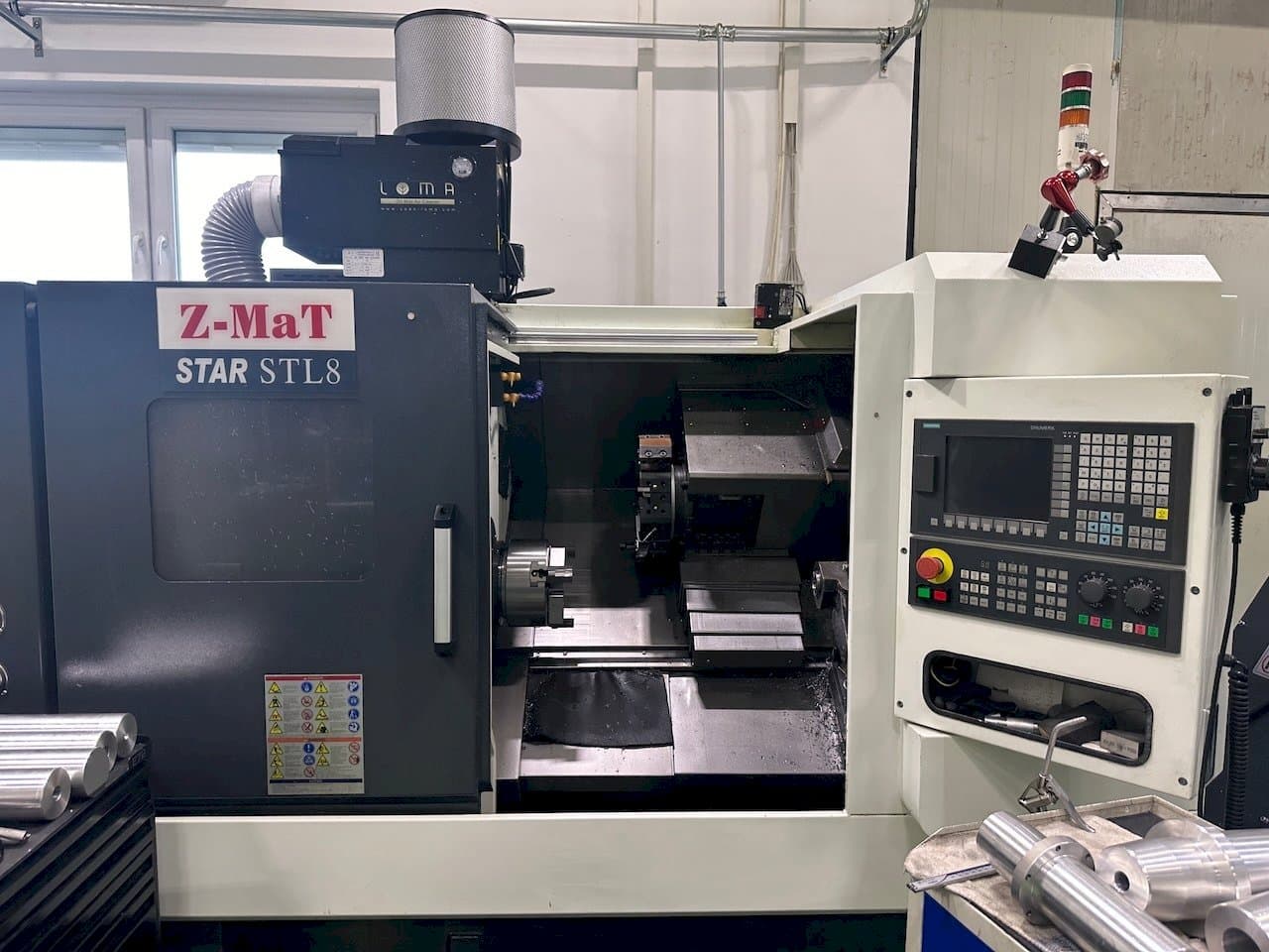 Frontansicht der Z-MAT STAR STL 8 Maschine