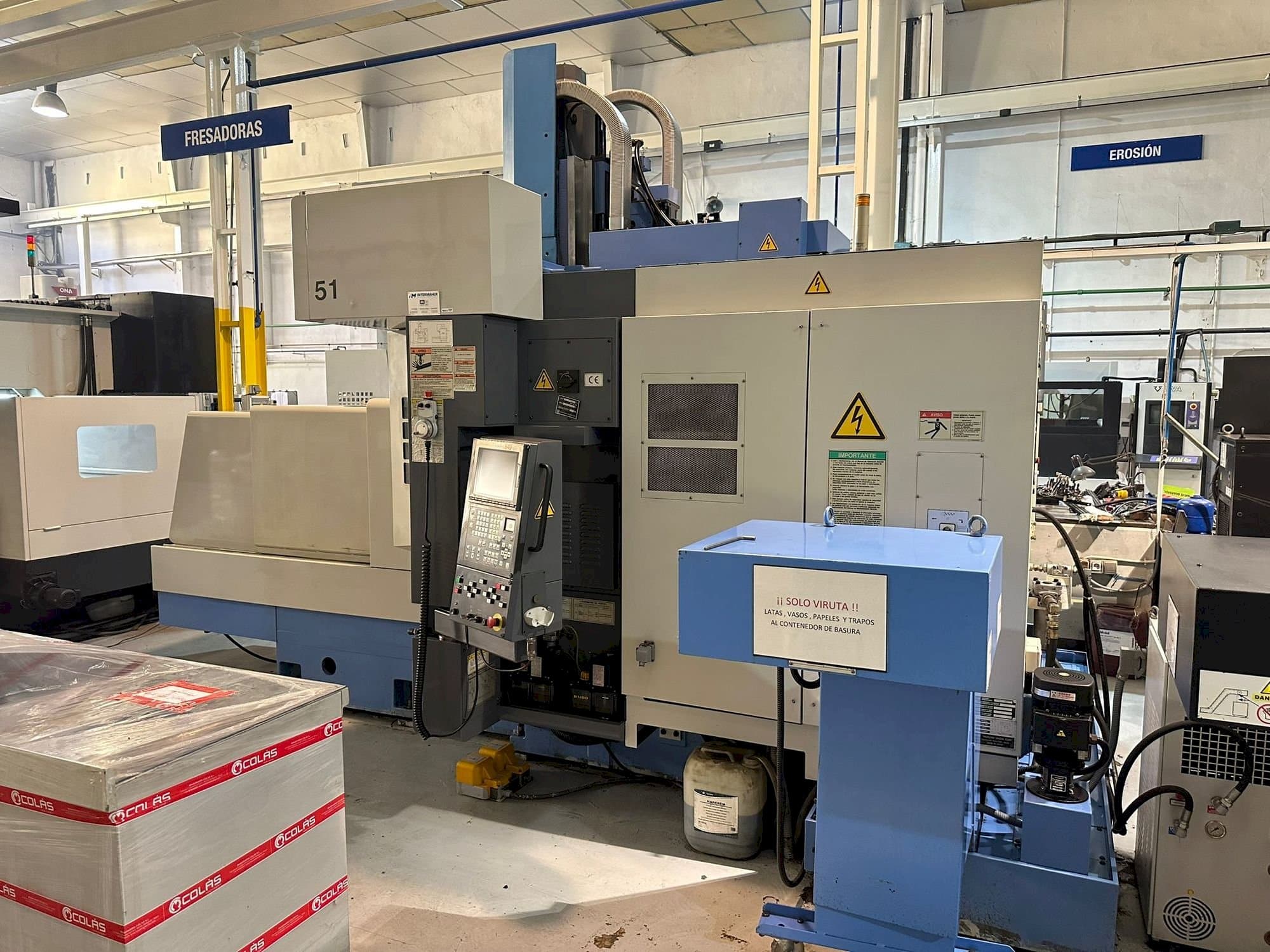 Frontansicht der Mazak FJV-35/60 Maschine