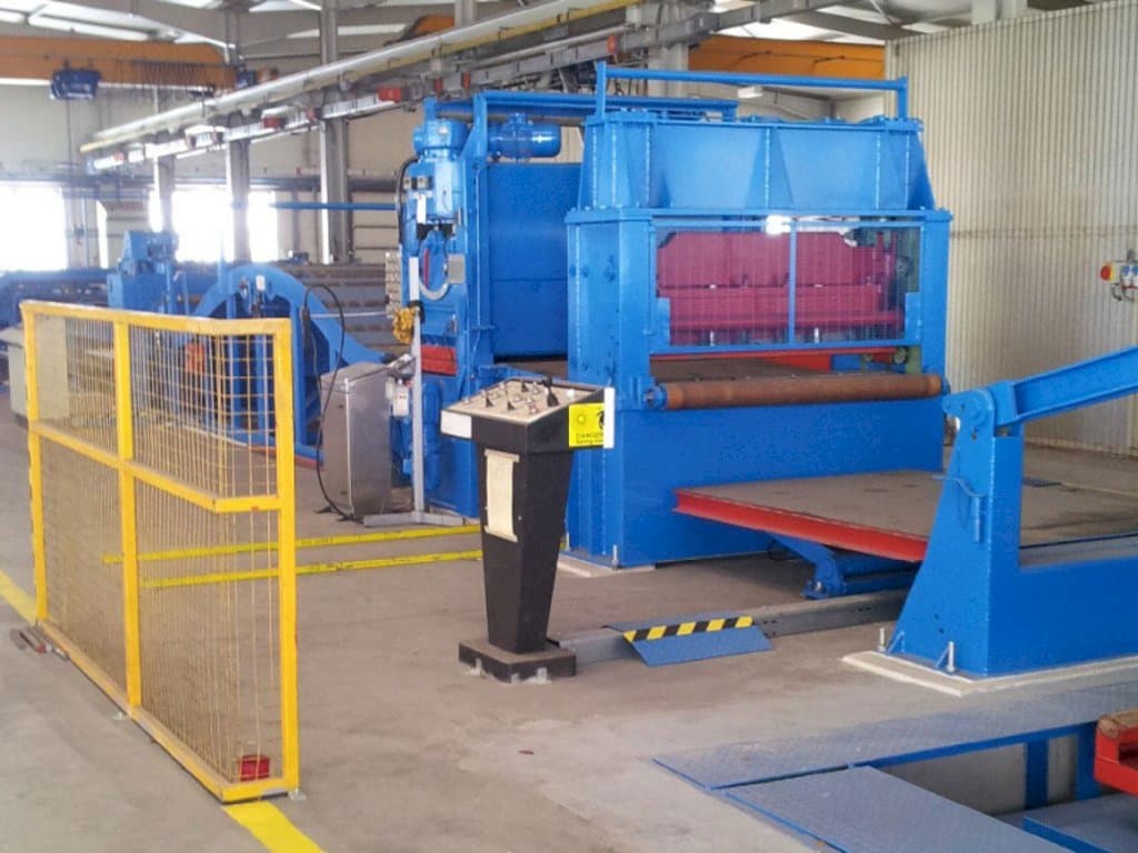 Frontansicht der Sacma SP4A Maschine