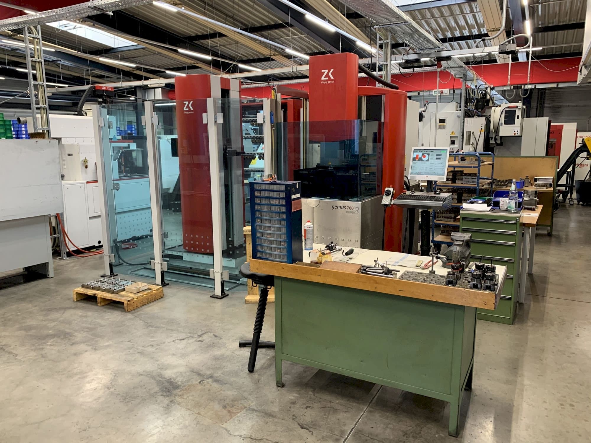 Frontansicht der ZK genius 700 Maschine