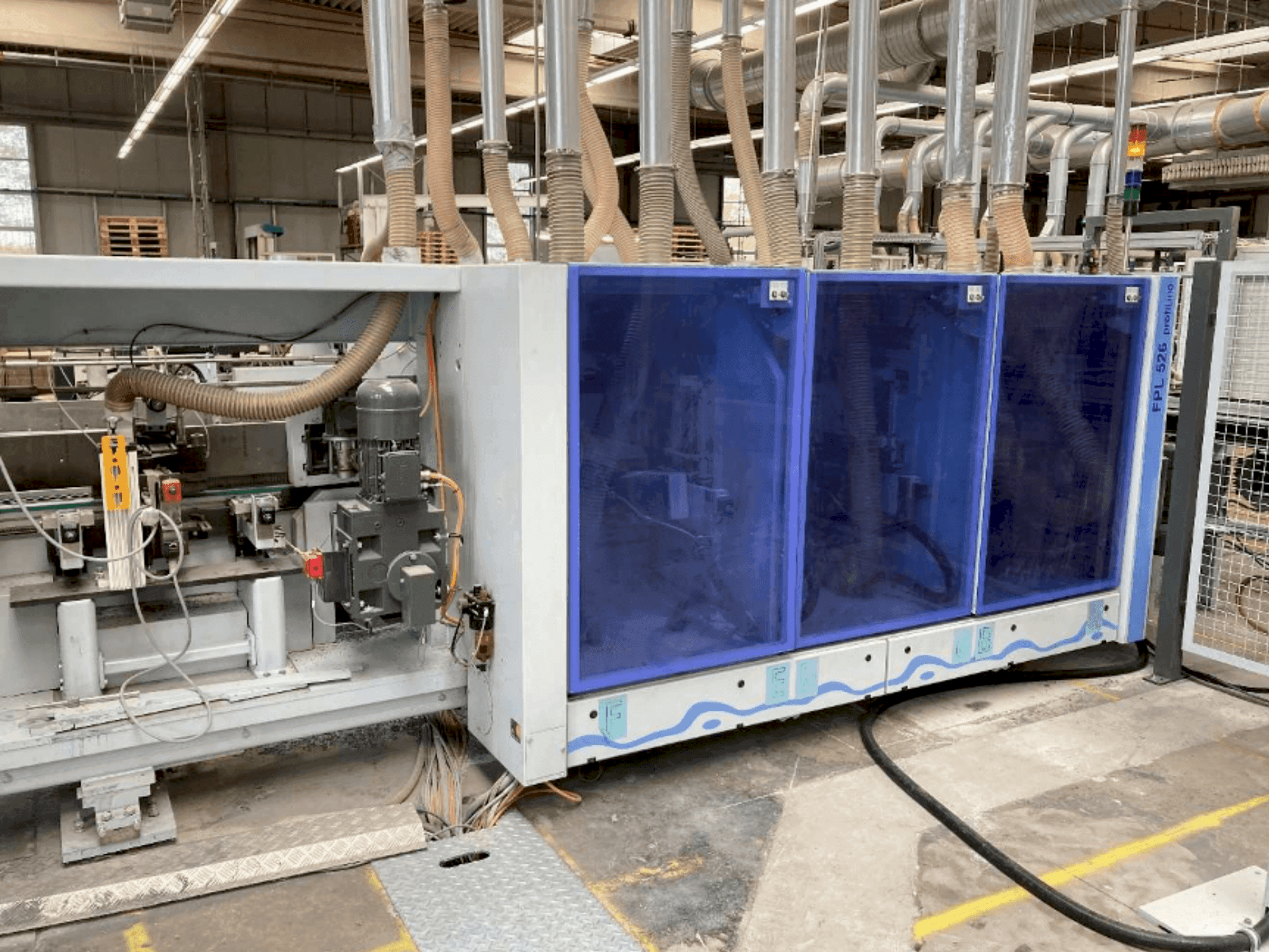 Frontansicht der HOMAG PROFI FPL 525/6/04/PW/V LVT Profiling System  Maschine