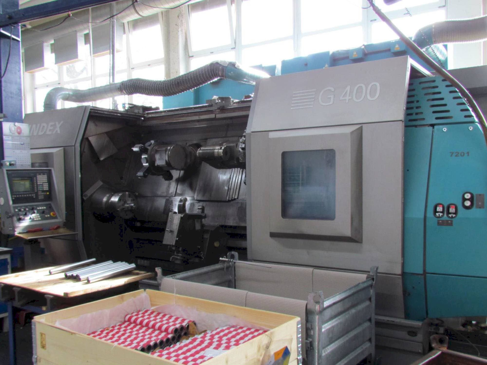 Frontansicht der Index G400 Maschine