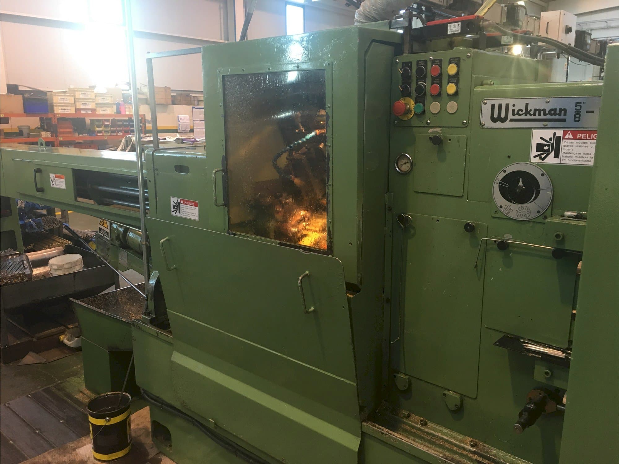Frontansicht der Wickman 5/8-6 Maschine