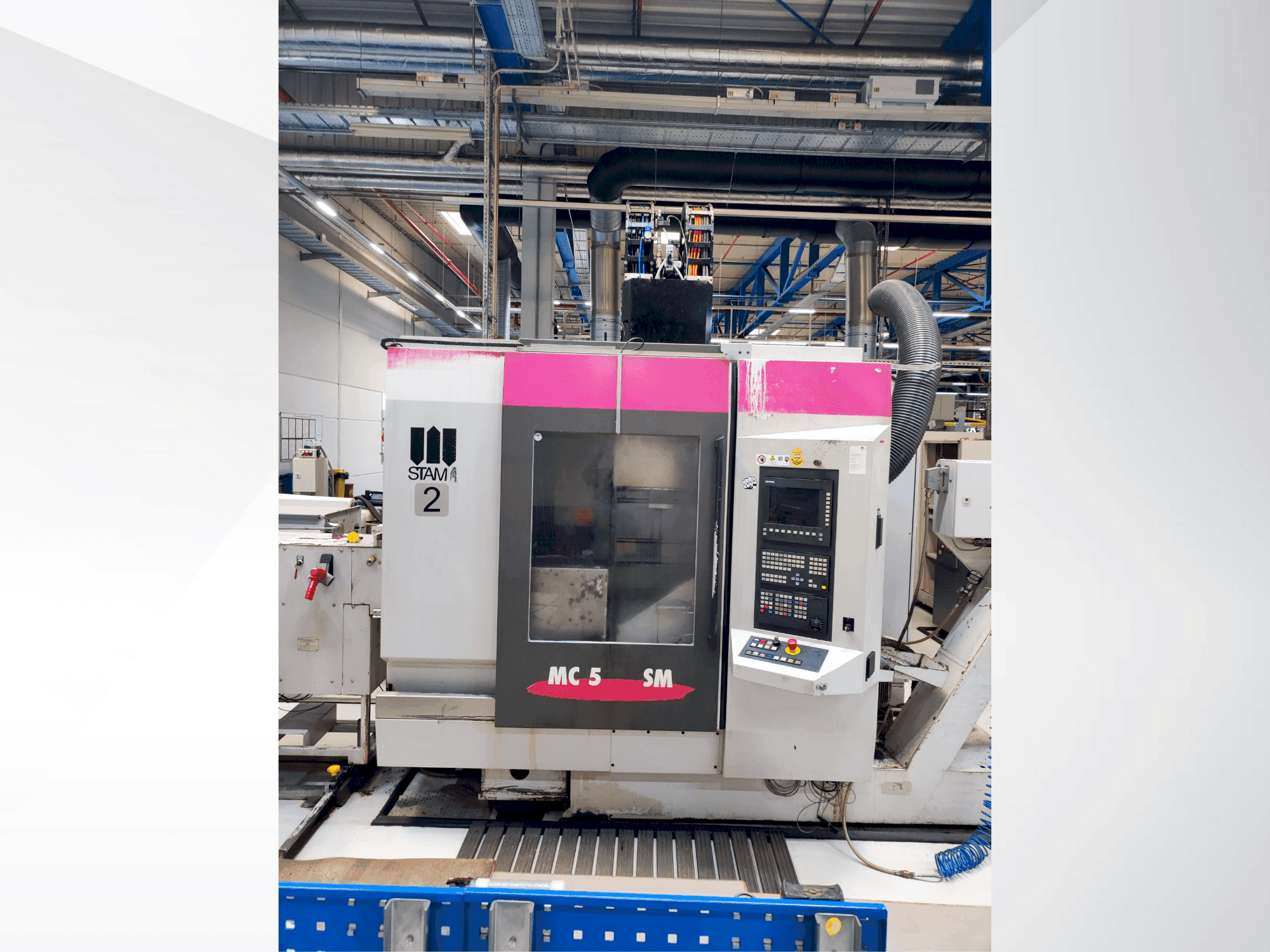 Frontansicht der STAMA MC 531/SINGLE  Maschine