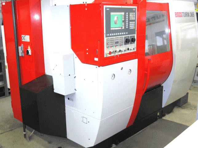 Frontansicht der EMCO turn 365 tcmy  Maschine