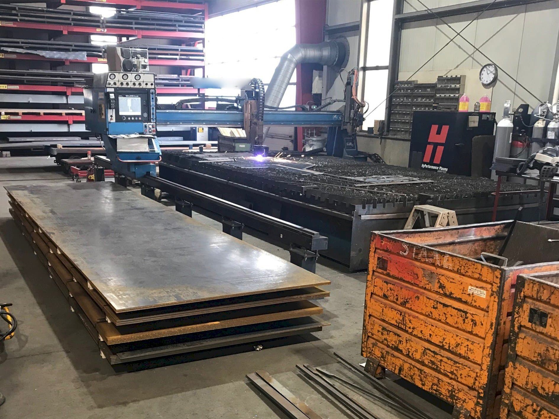 Frontansicht der SAF Oxytome B30E Maschine