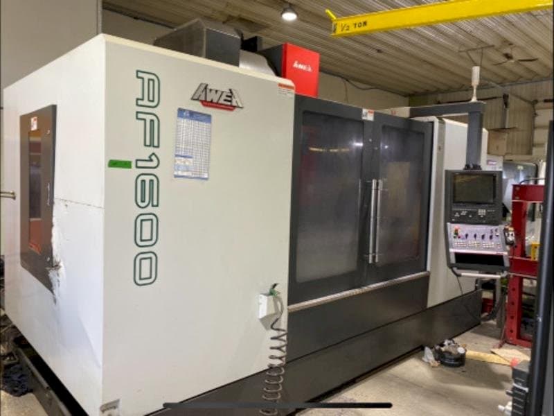 Frontansicht der AWEA AF-1600  Maschine