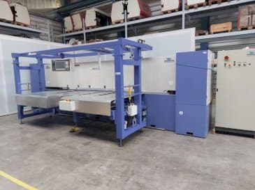 Frontansicht der FISCHER & RüCKLE Veneer scissors Maschine