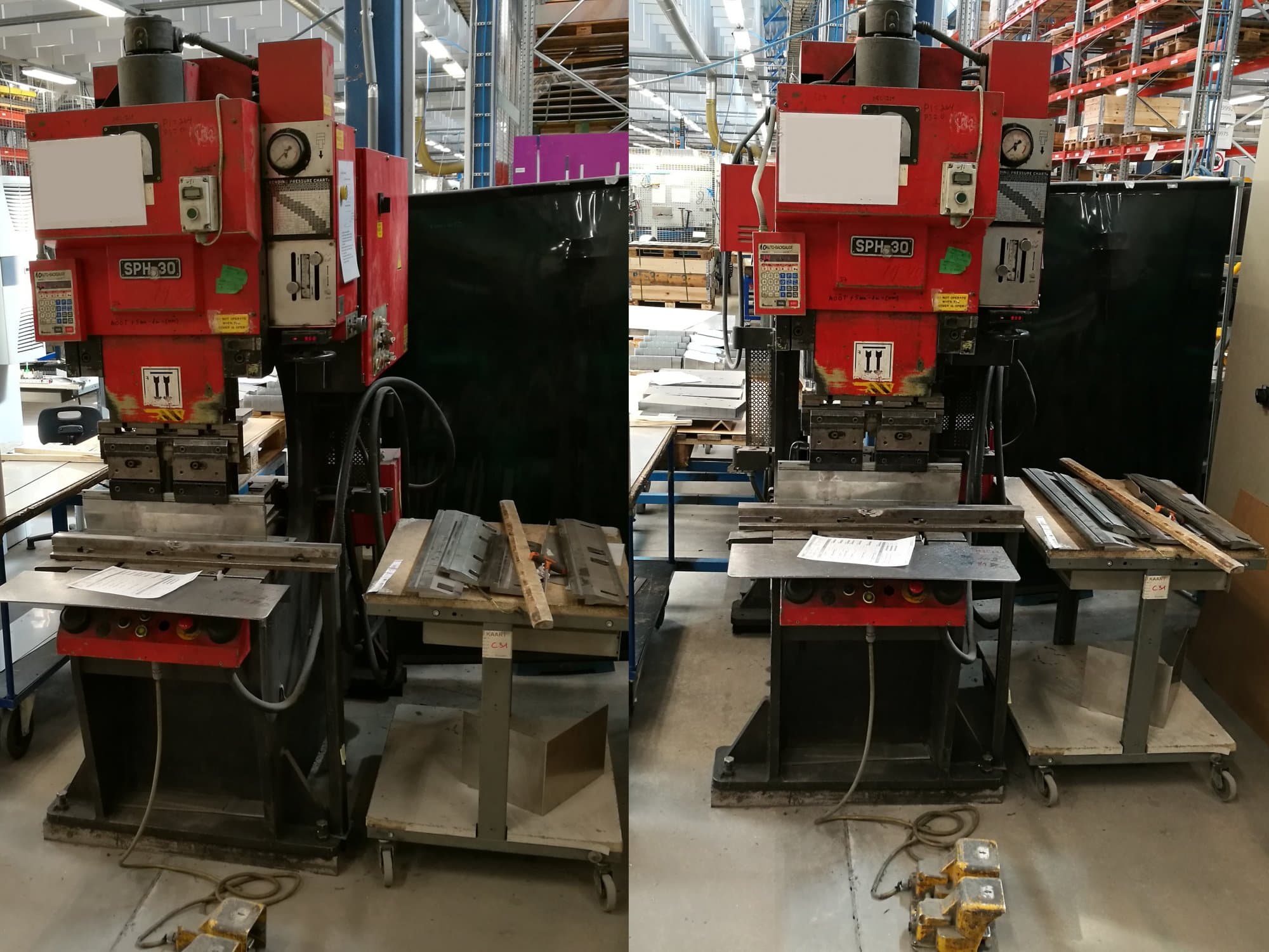 Frontansicht der AMADA SPH-30C Maschine