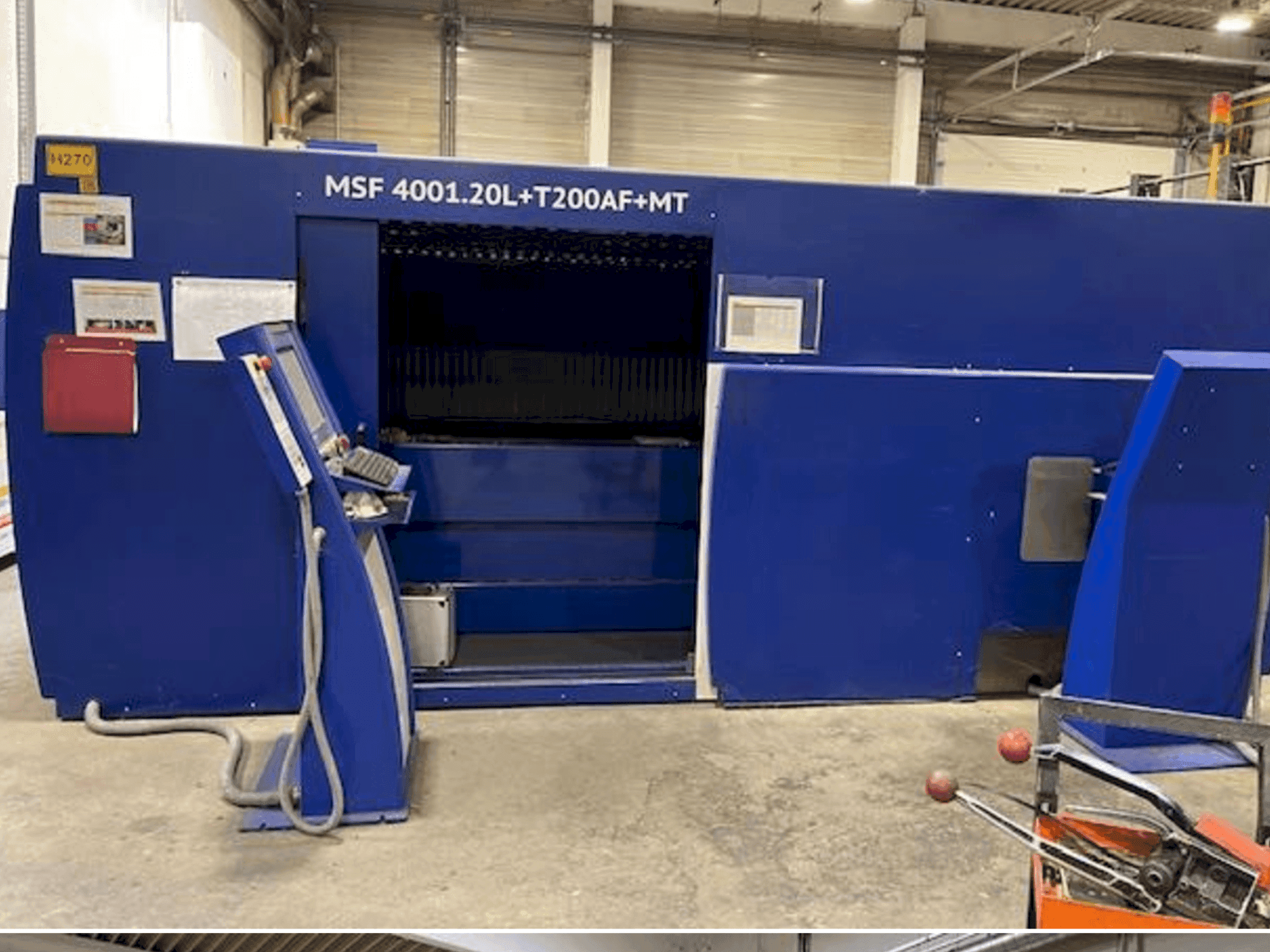 Frontansicht der MicroStep Fiber MSF 4001.20L Maschine