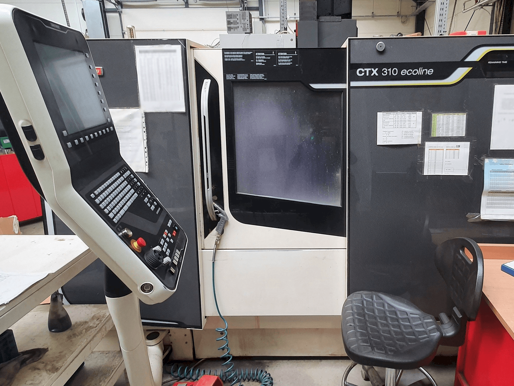 Front view of DMG MORI SEIKI CTX machine