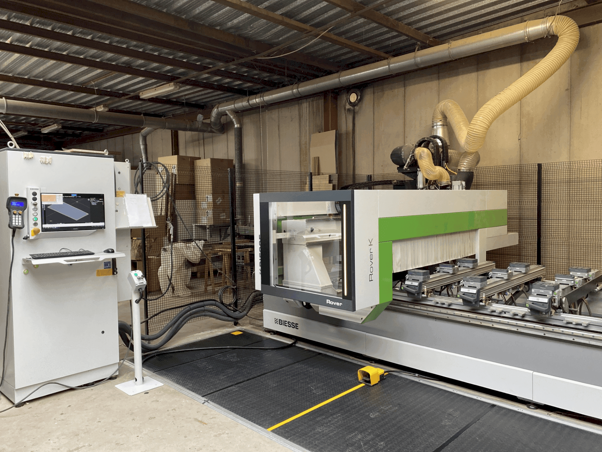 Front view of BIESSE Rover K Smart 1532 machine