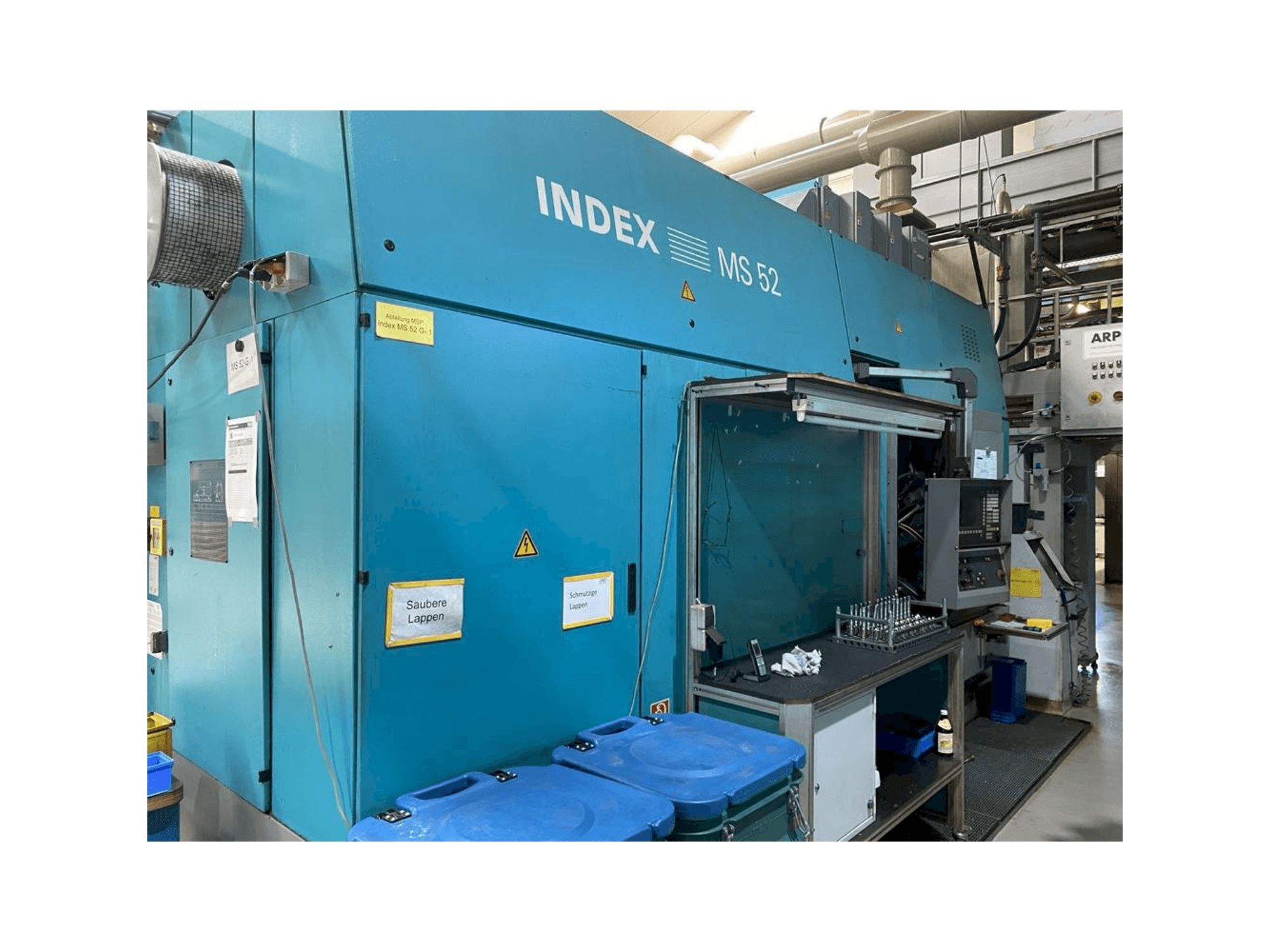 Frontansicht der Index MS 52 G Maschine