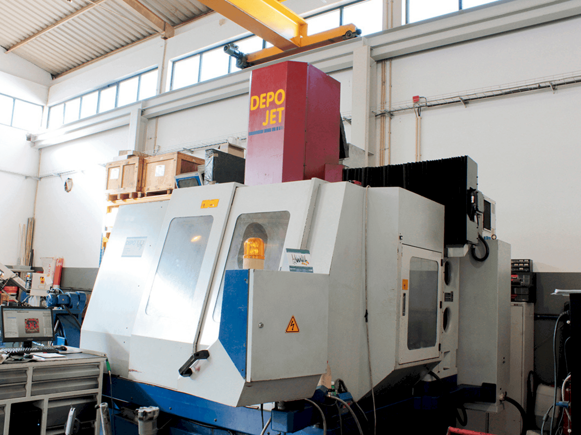 Front view of DEPO Jet machine