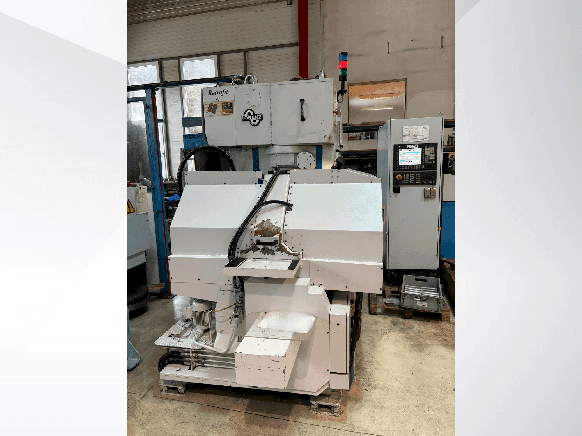 Frontansicht der LORENZ LS 150 Maschine