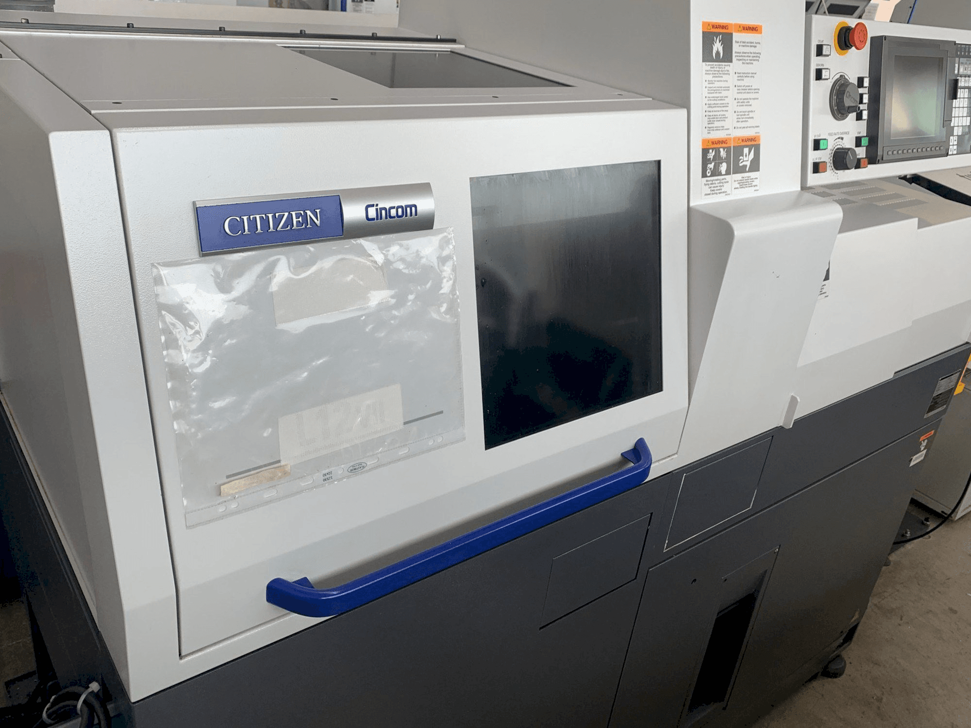 Front view of Citizen Cincom L12 machine