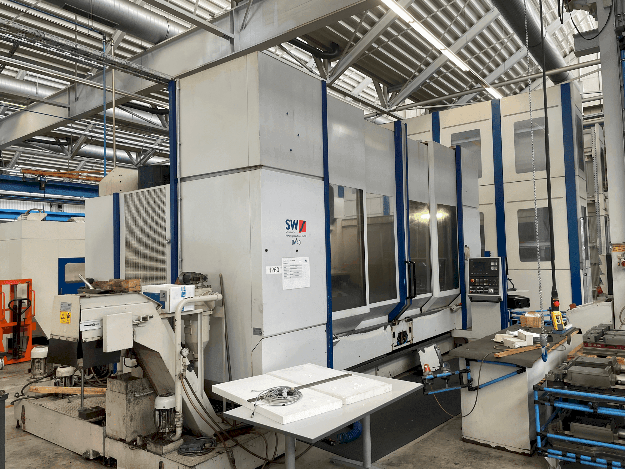 Frontansicht der SW BA 40 NC Maschine