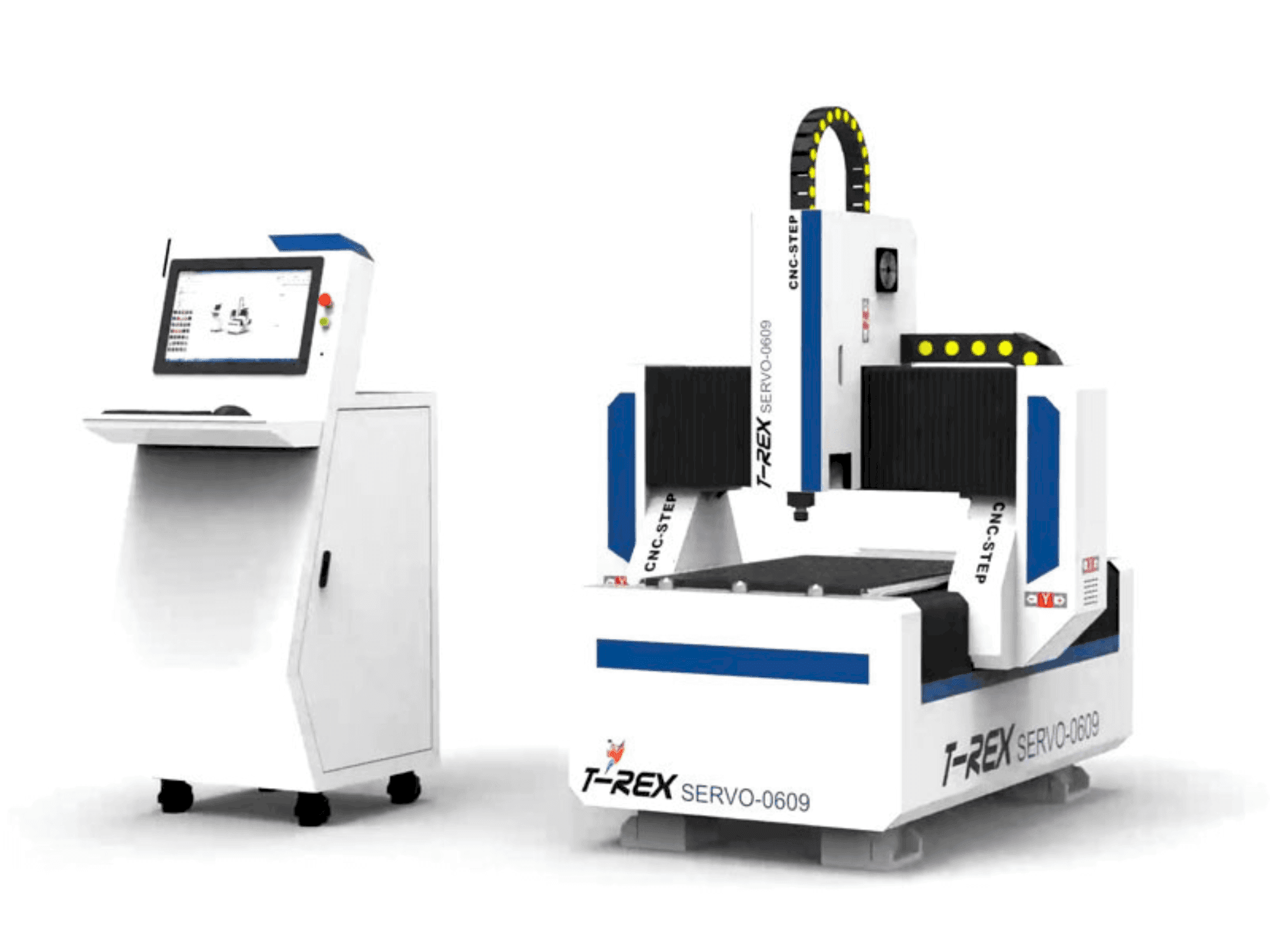 Frontansicht der T-Rex Servo-0609 Maschine