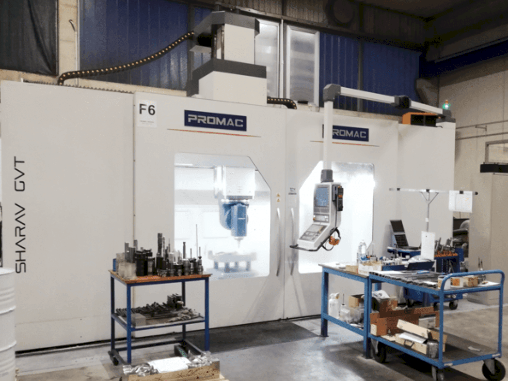 Frontansicht der PROMAC SHARAV GTV 3.5 Maschine