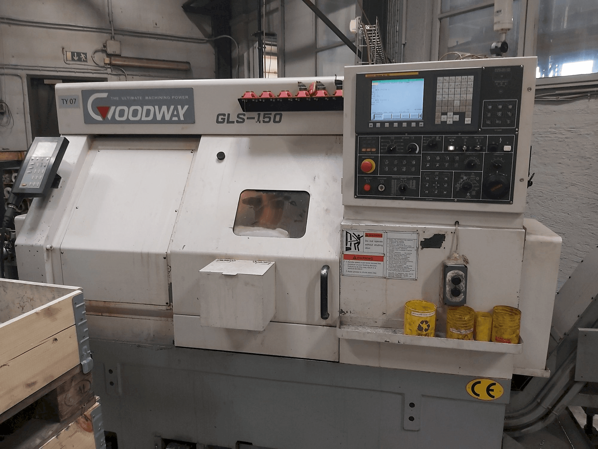 Frontansicht der Goodway GLS-150 Maschine