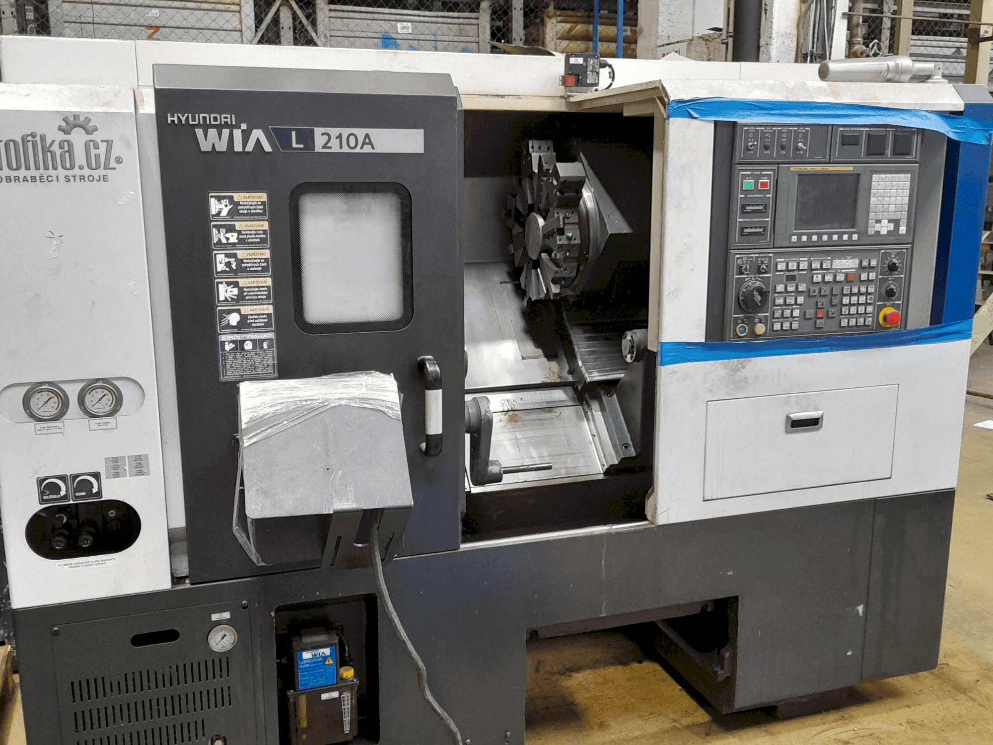 Front view of Hyundai Wia L210A machine