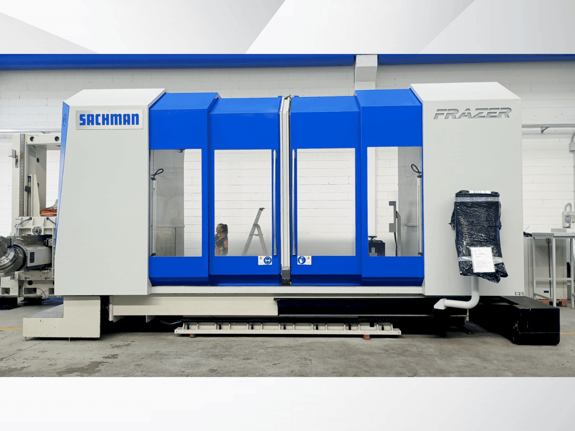 Frontansicht der JOBS FRAZER Maschine