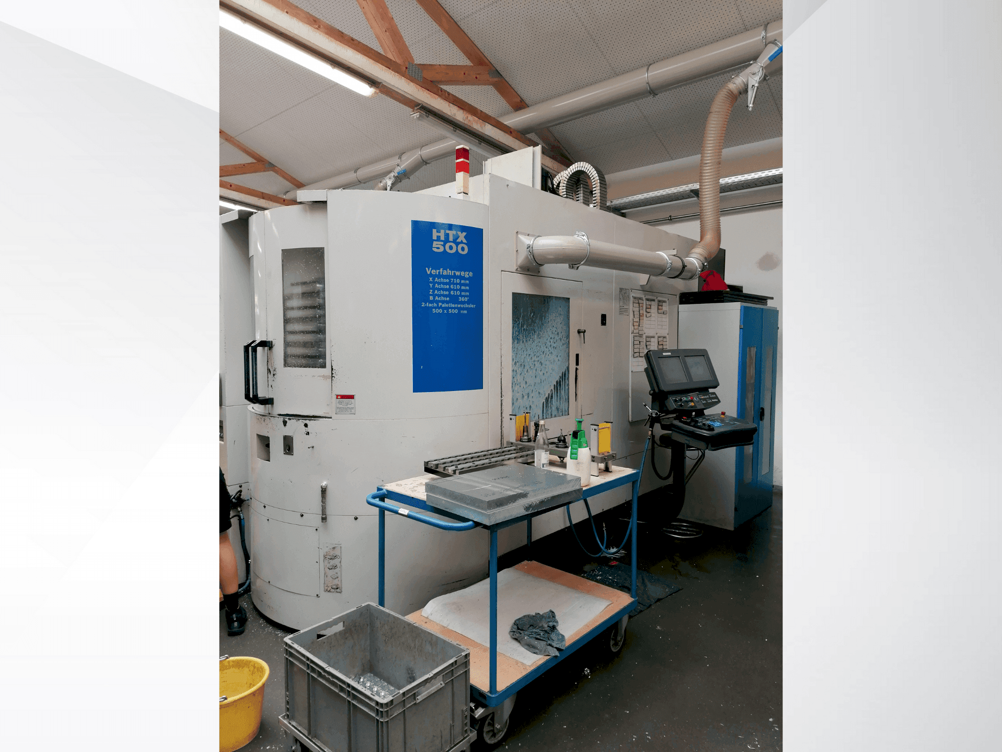 Frontansicht der Hurco HTX 500 Maschine