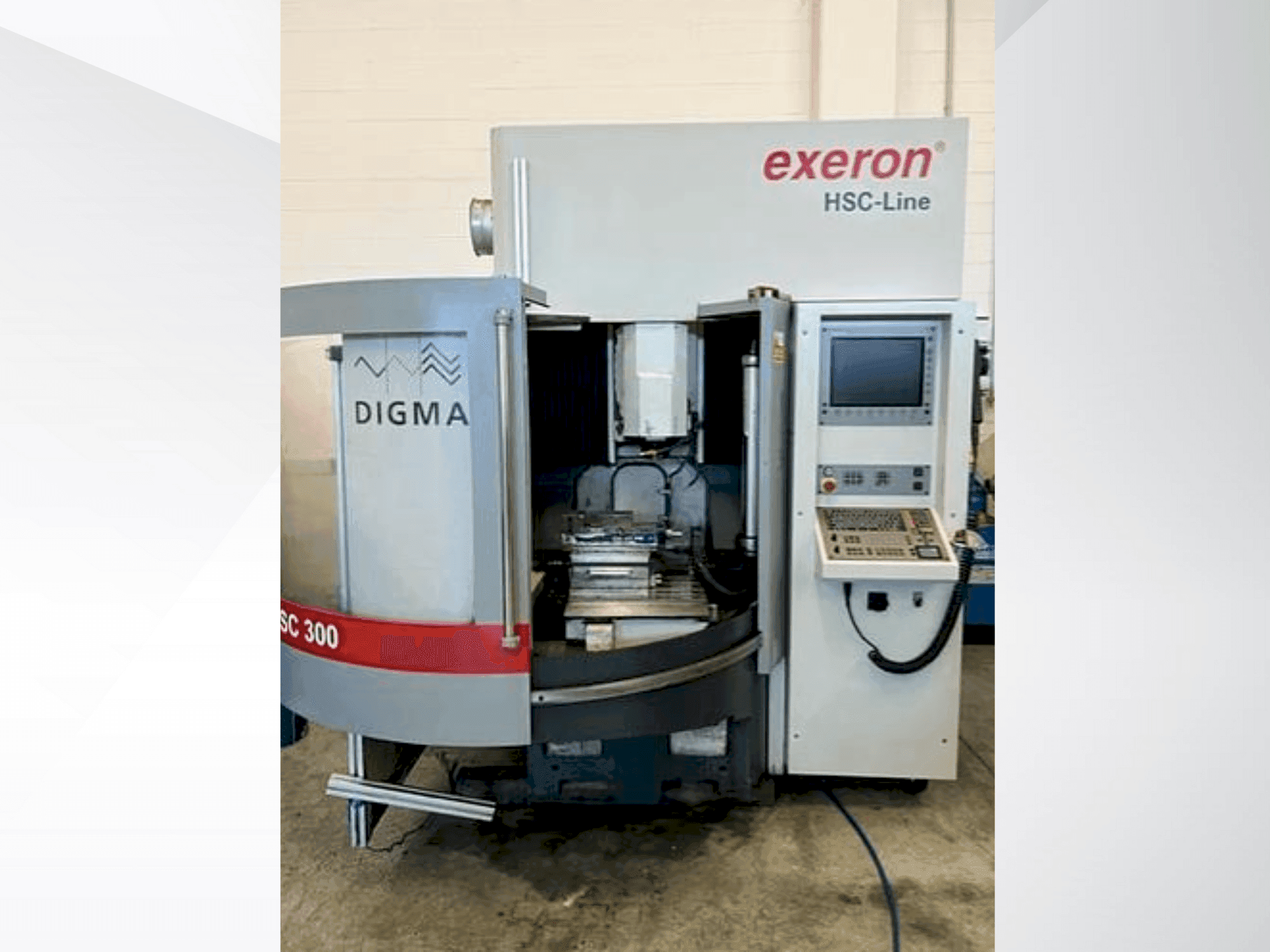 Front view of Exeron DIGMA HSC 300 machine