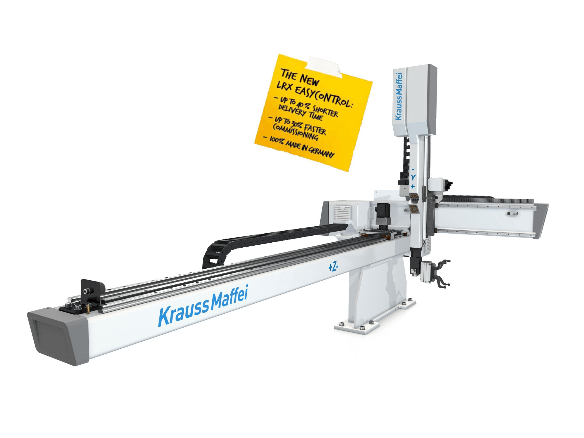 Frontansicht der Krauss Maffei LRX EasyControl 50 Maschine