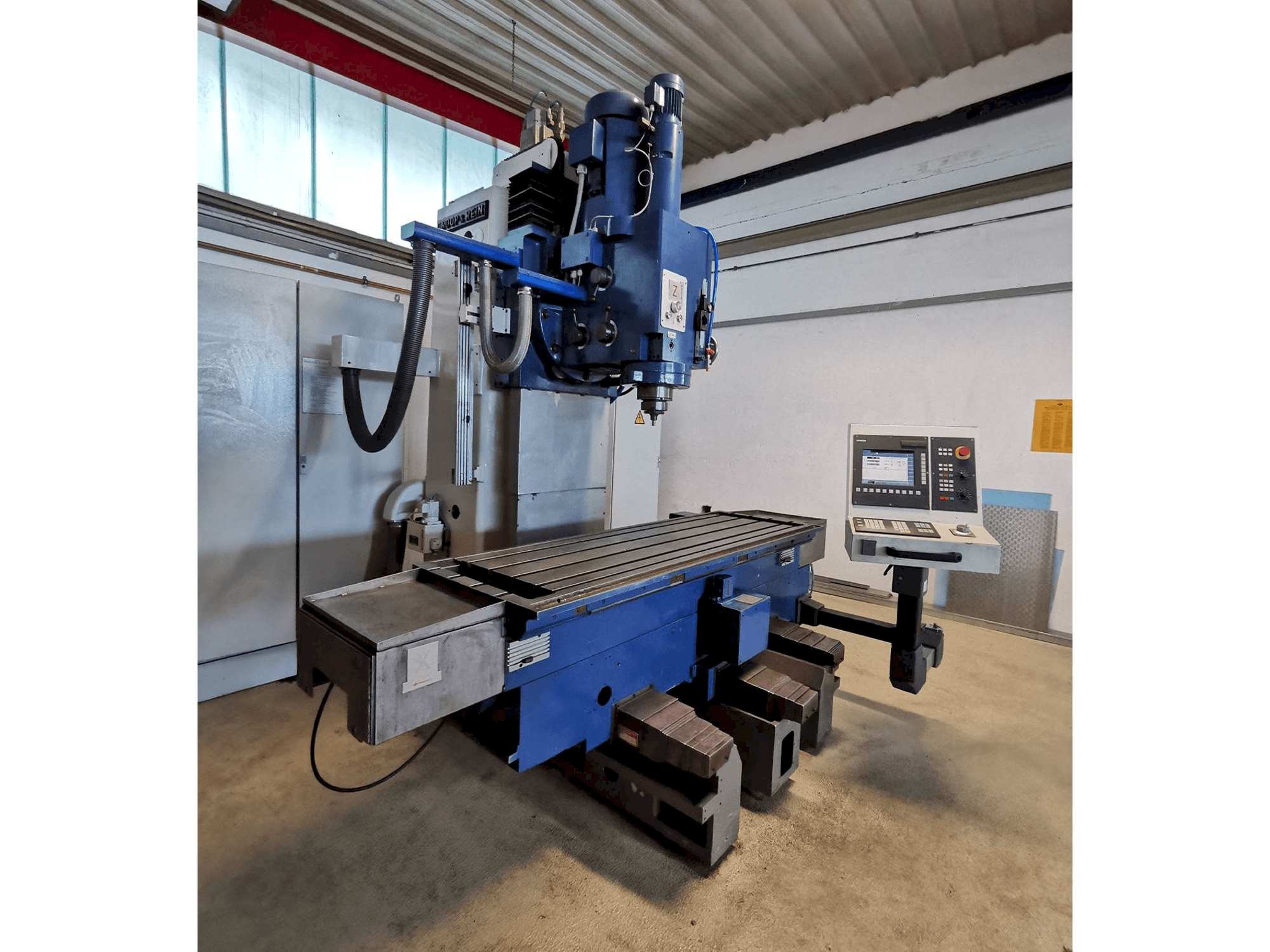 Frontansicht der Droop & Rein FS 100 ke Maschine